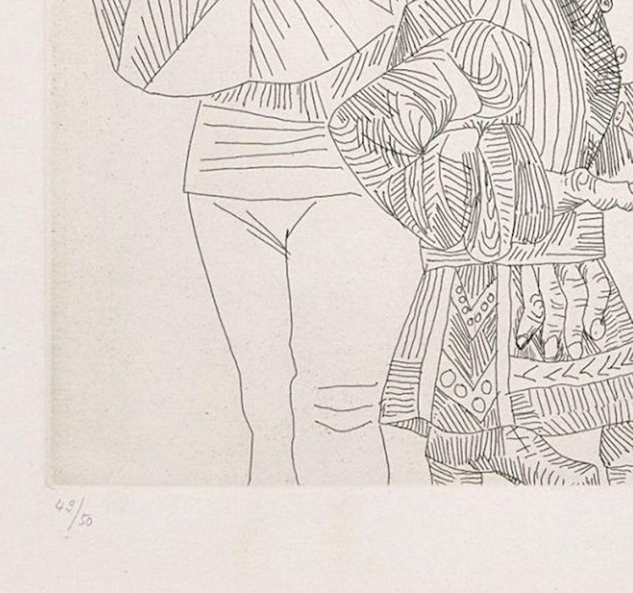 Dressage au Cirque - Acquaforte di Pablo Picasso - 1970 2