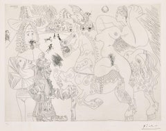 Dressage au Cirque - Acquaforte di Pablo Picasso - 1970