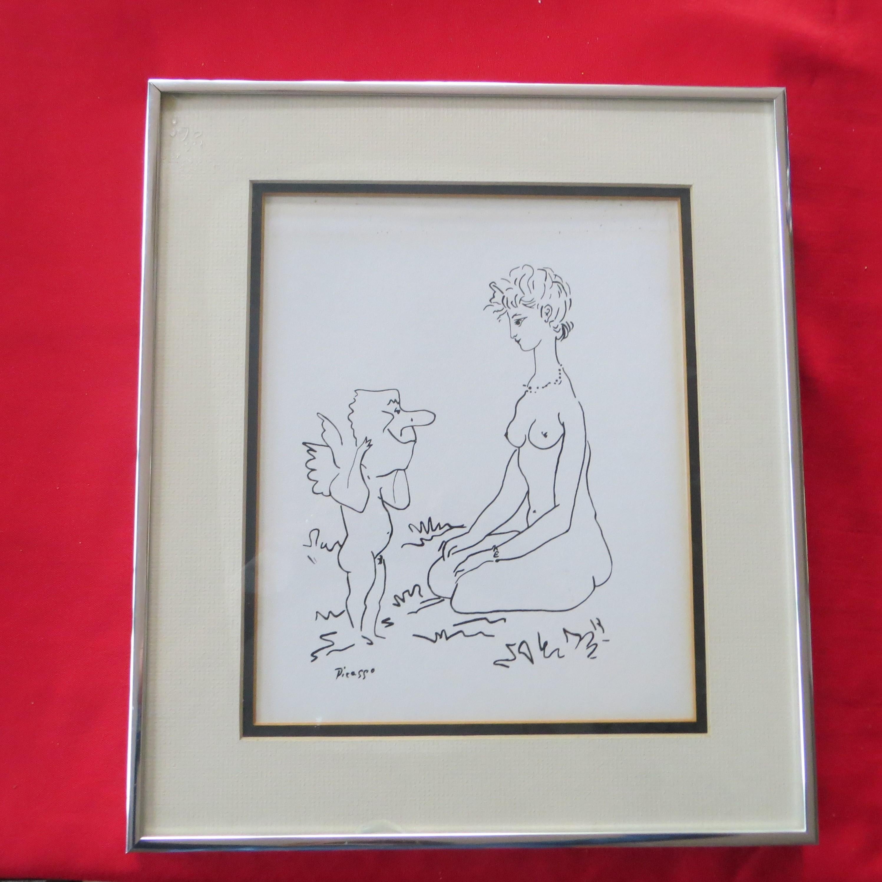 Dwarf With Nude After Picasso - Print by Pablo Picasso