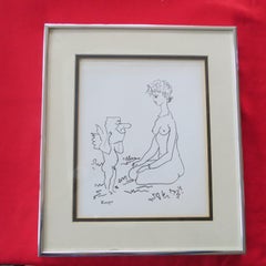 Dwarf With Nude After Picasso