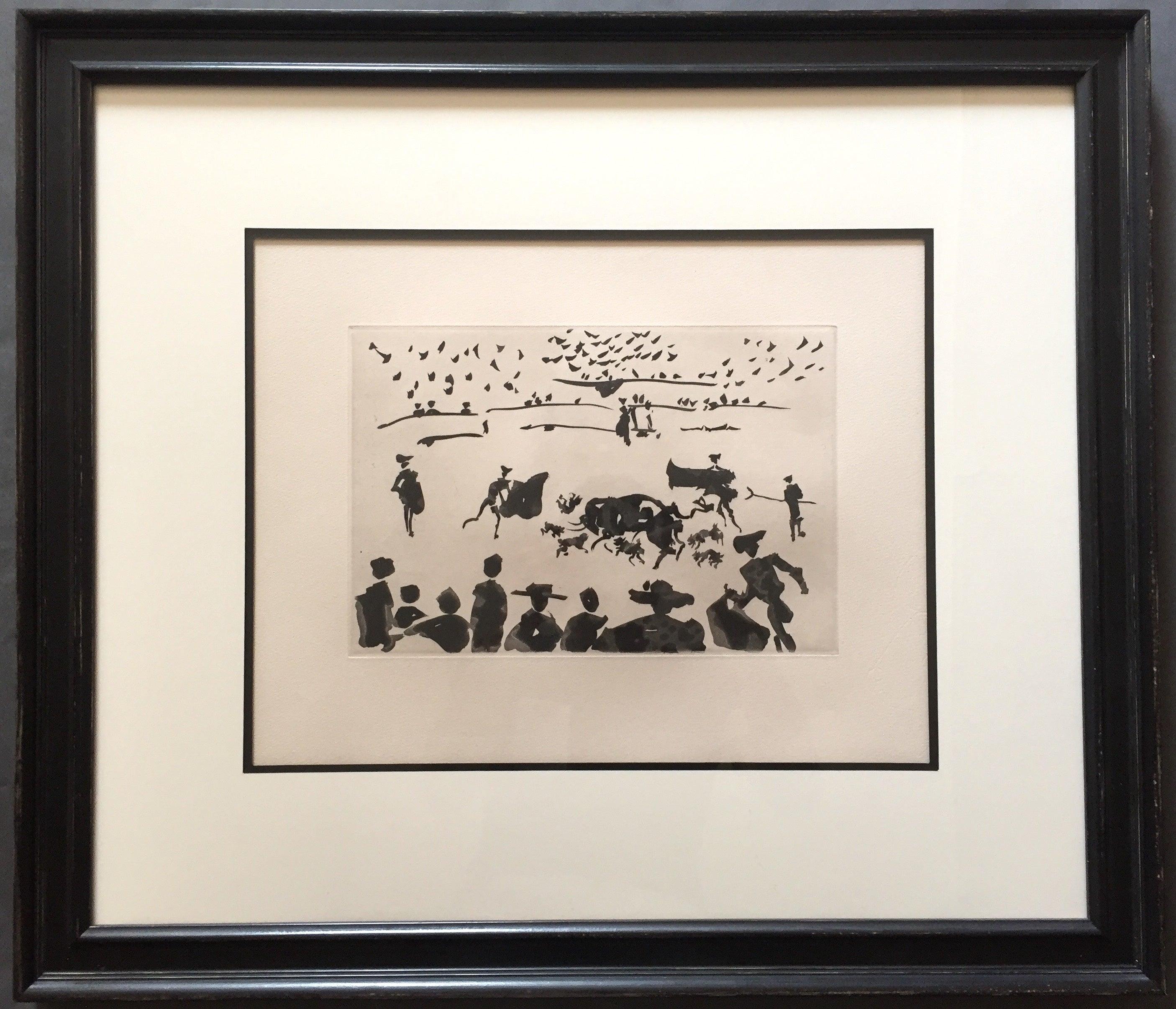 Echan Perros al Toro (Releasing Dogs on the Bull) - Print by Pablo Picasso