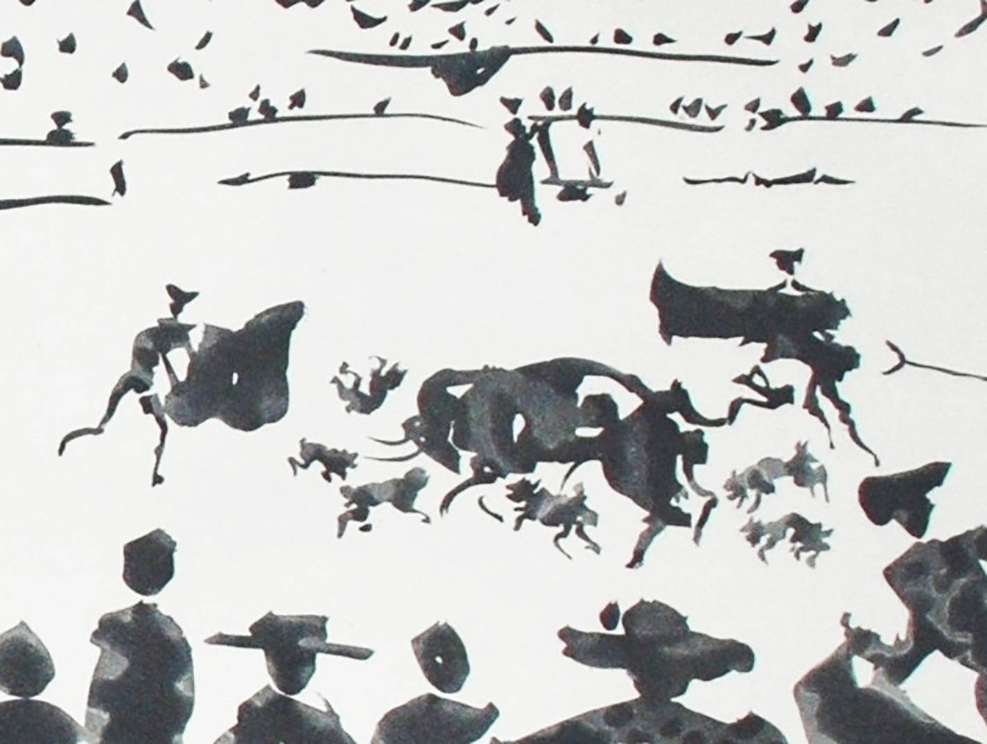 Pablo Picasso Animal Print - Echan Perros al Toro (Releasing Dogs on the Bull)