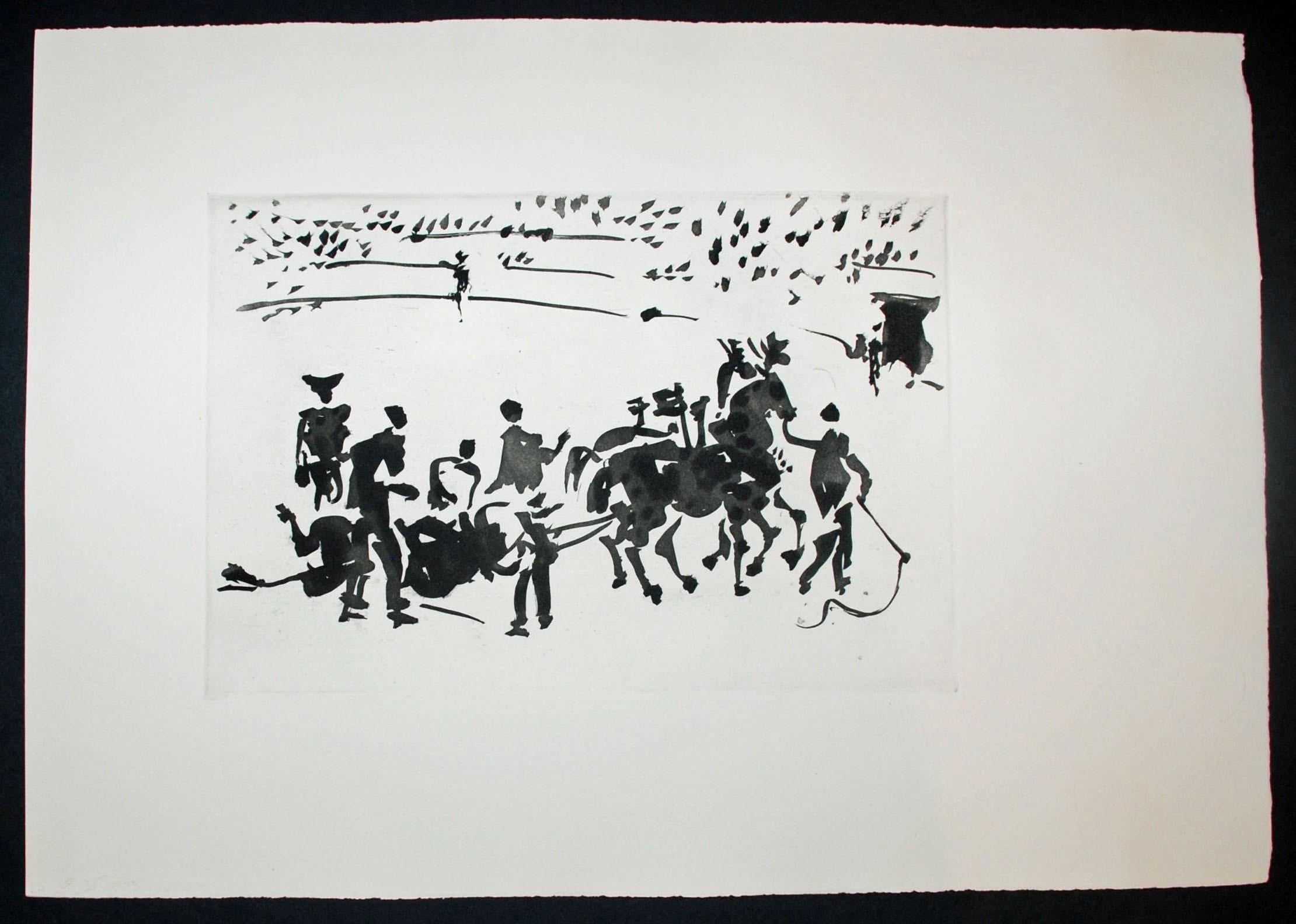 El Arrastre (Dragging of the Slain Bull) - Print by Pablo Picasso