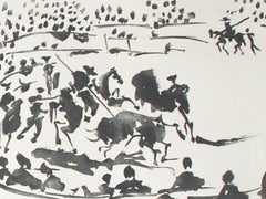 El Picador Obligando al Toro con su Pica (The Horseman Forcing the Bull)