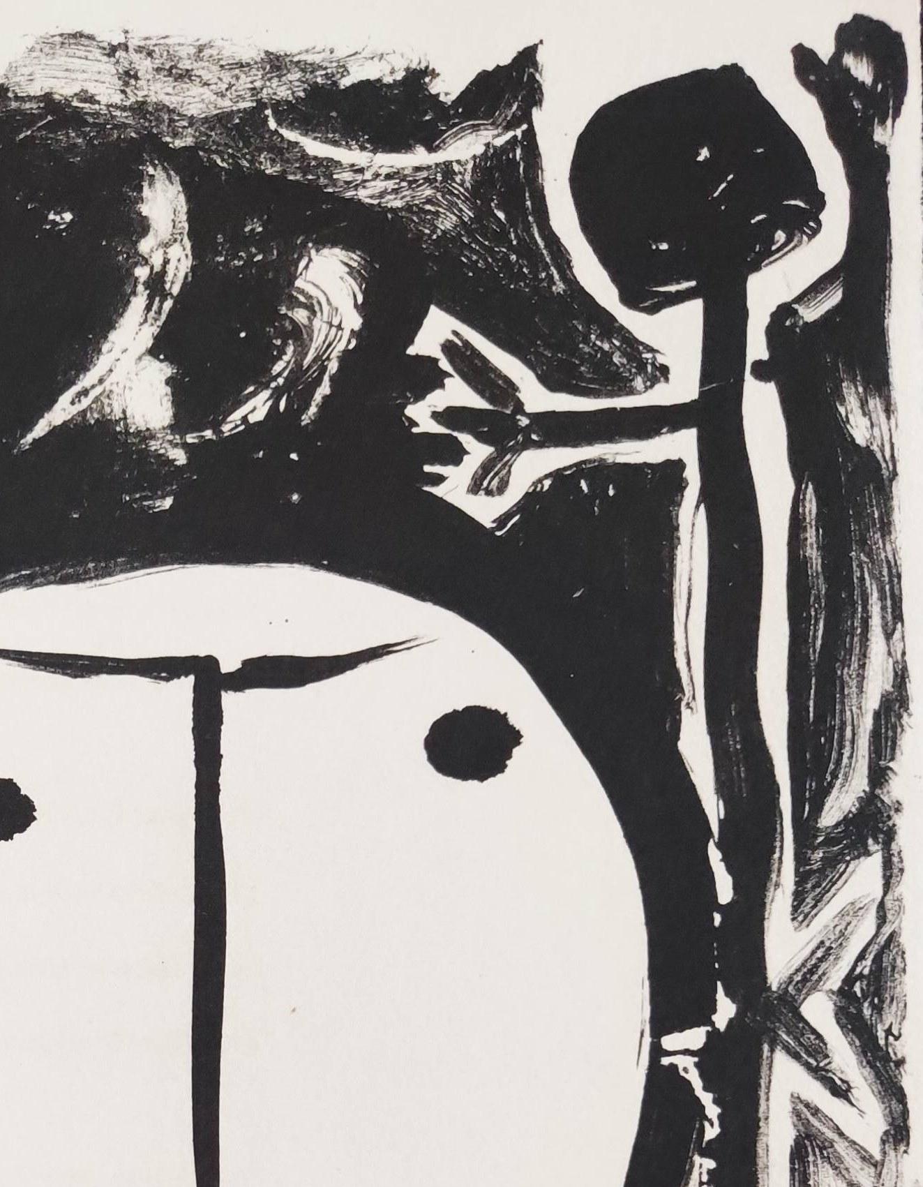 Élégie d'Ihpetonga, Masks of Ashes, Planche II - Modern Print by Pablo Picasso
