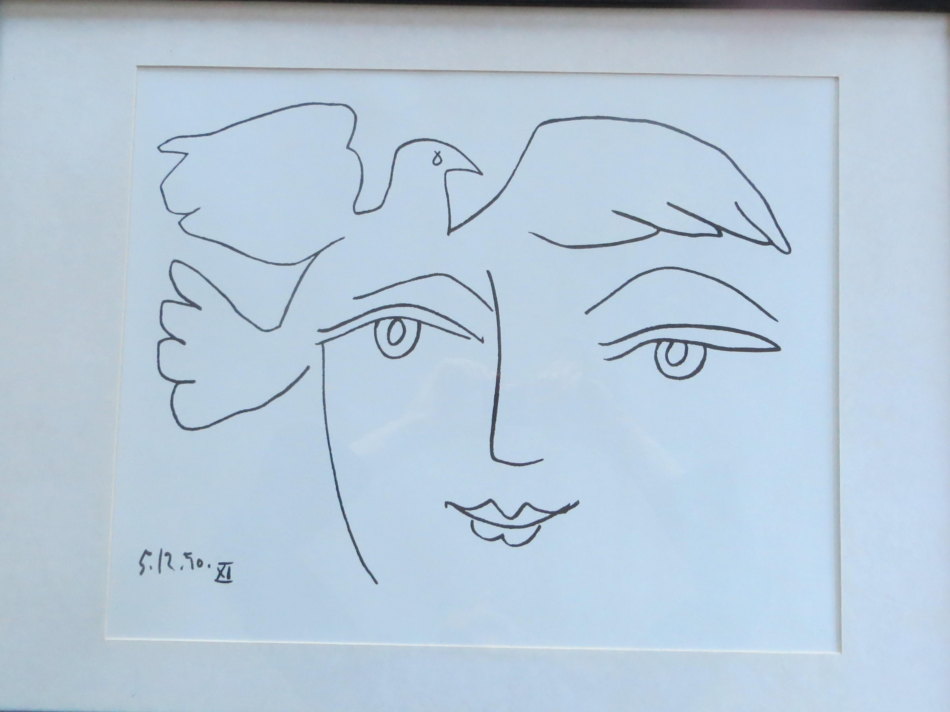 Eluard le visage de la paix After Picasso  - Print by Pablo Picasso