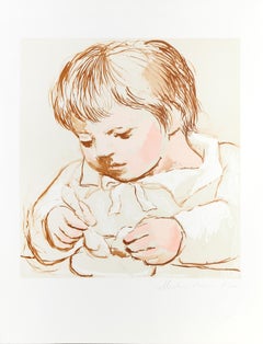 Enfant Deieunant, Modern Lithograph by Pablo Picasso