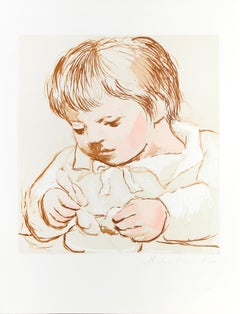 Enfant Deieunant, Modern Lithograph after Pablo Picasso