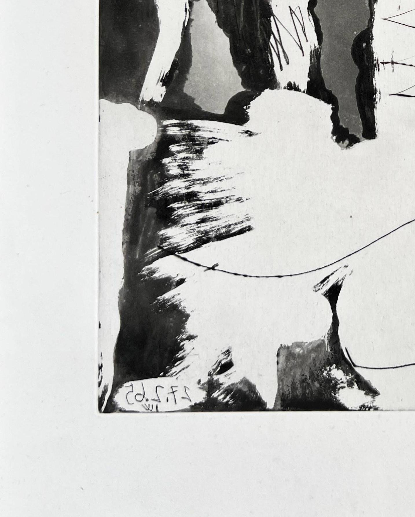 Escultor y escultura - Gray Figurative Print by Pablo Picasso