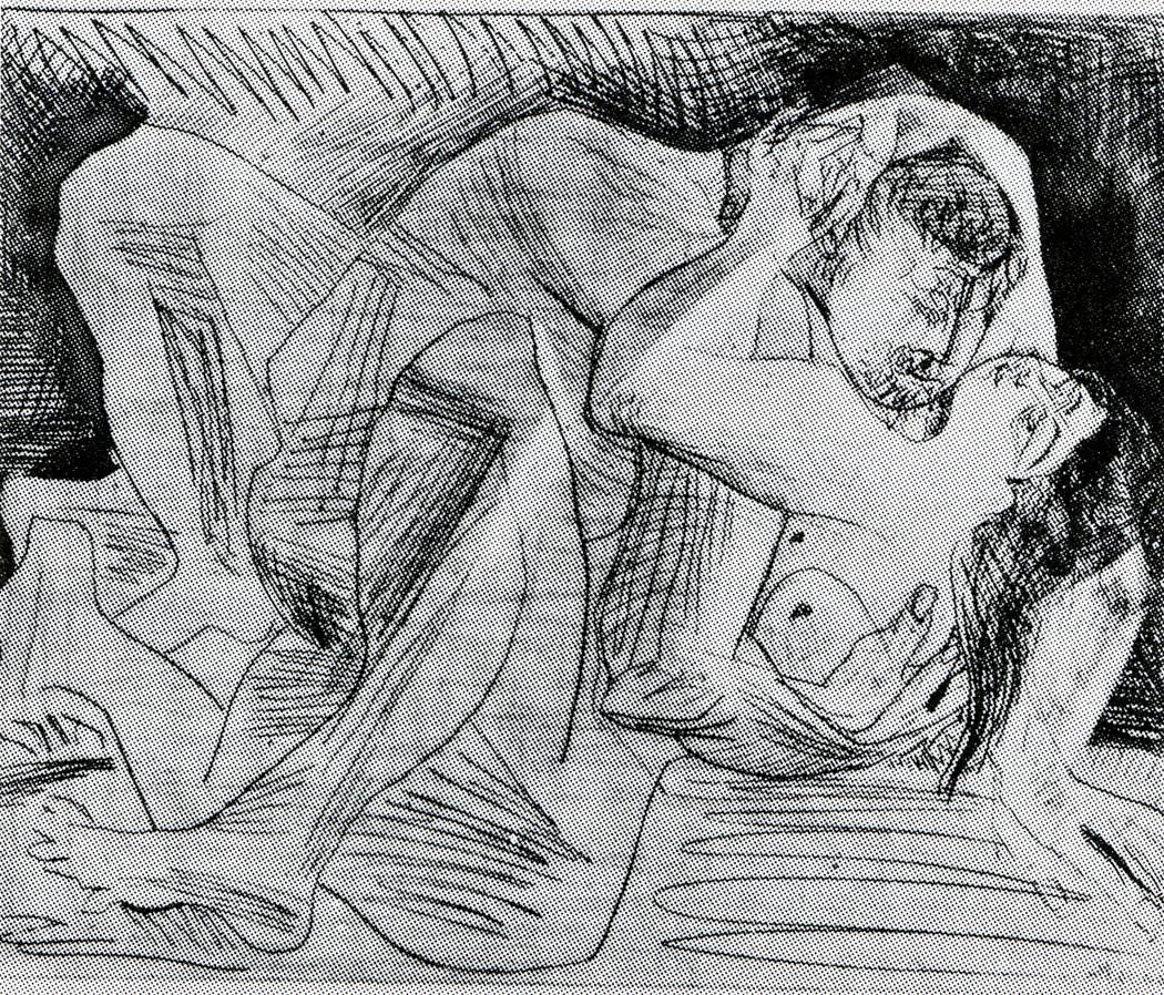 Pablo Picasso Figurative Print - Etreinte [Etreinte, IV]
