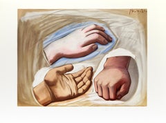 Etude de Main, Cubist Lithograph after Pablo Picasso