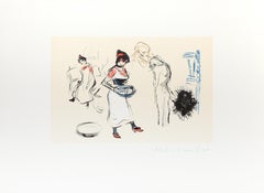 Etude de Personnages, Cubist Lithograph after Pablo Picasso