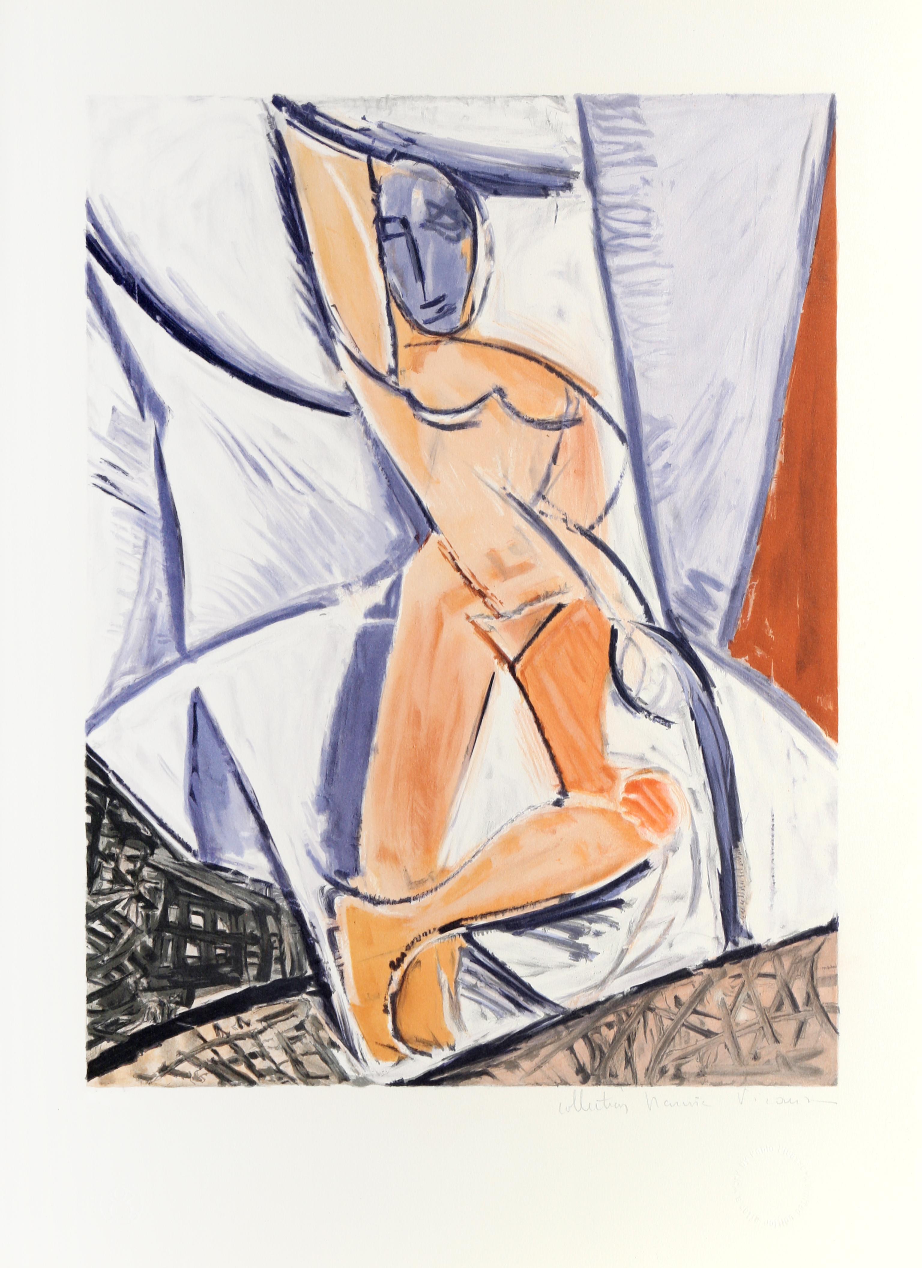 Pablo Picasso Abstract Print - Etude pour le nu a la Draperie