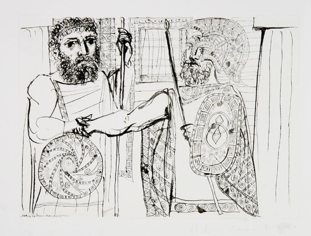 Etude pour Lysistratas, kubistische Lithographie nach Pablo Picasso