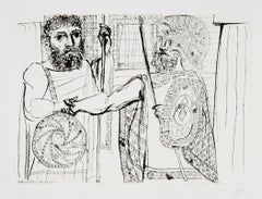 Etude pour Lysistratas, kubistische Lithographie von Pablo Picasso