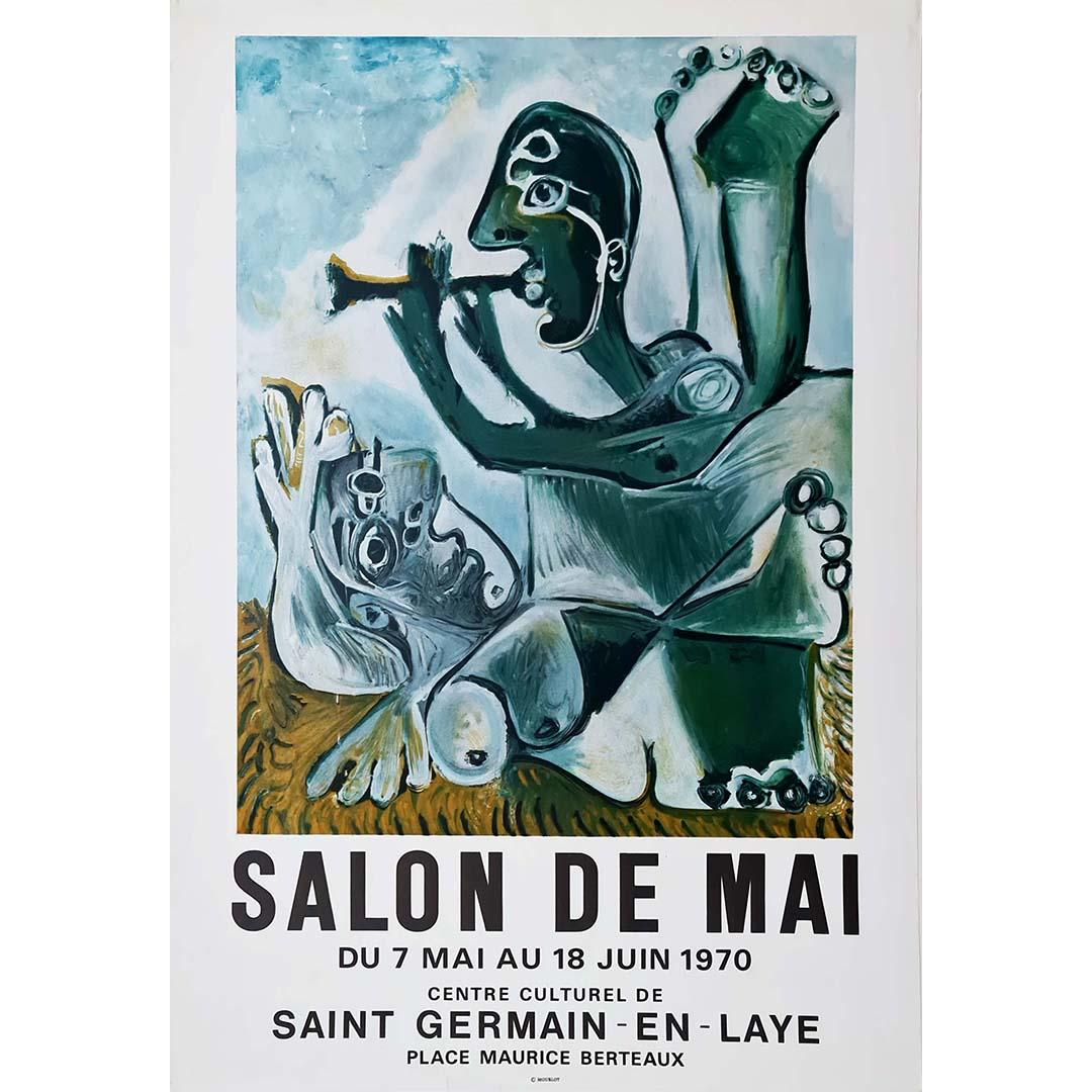 Cette affiche d'exposition de Picasso était destinée à promouvoir le Salon de Mai 1970, qui s'est tenu au centre culturel de Saint Germain-en-Laye.

Le Salon de Mai était une exposition annuelle organisée par un groupe d'artistes français qui se