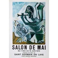 Exhibition poster by Picasso intended to promote the 1970 Salon de Mai