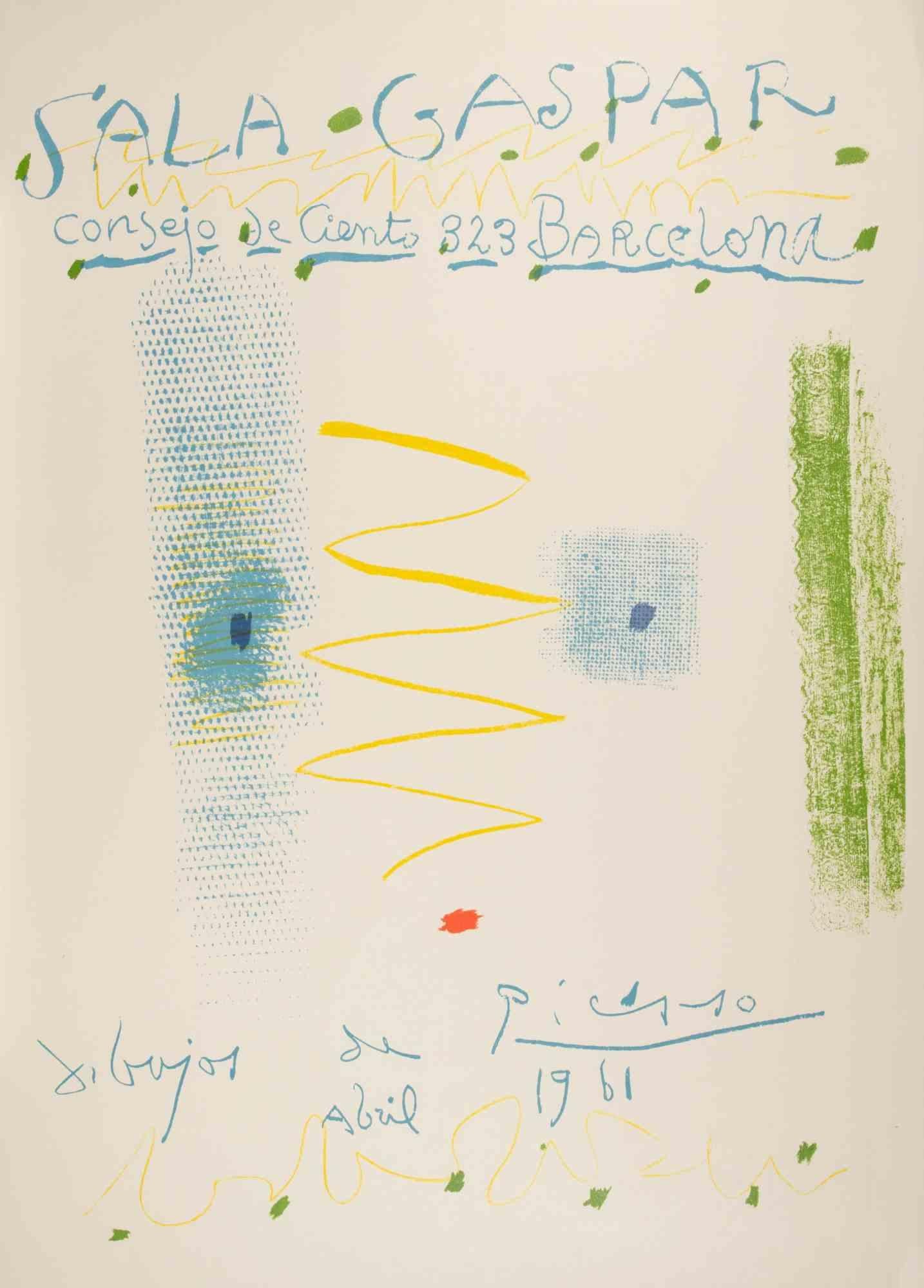 Expo 61 - Sala Gaspar - Litografía - 1961 - Print de Pablo Picasso