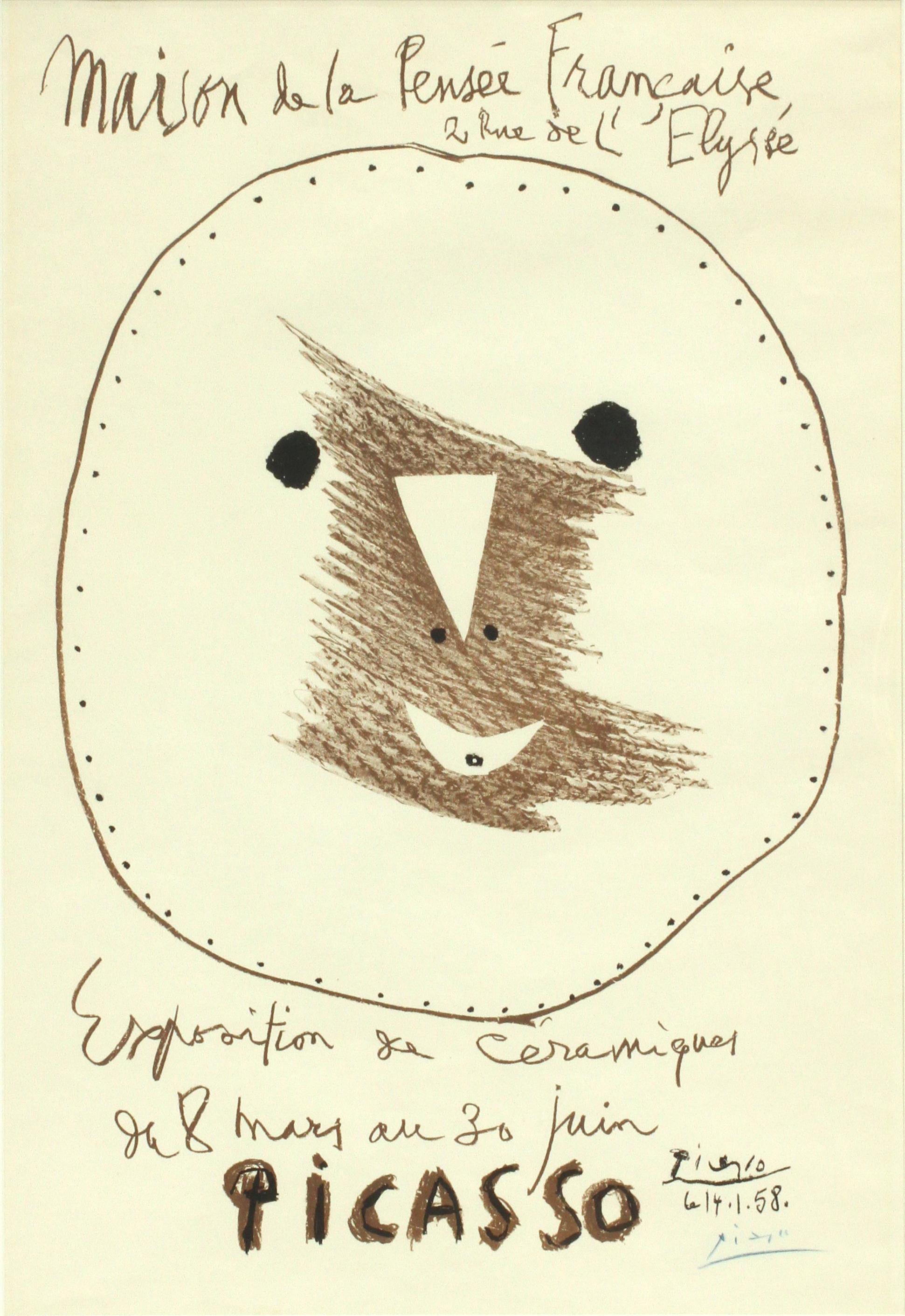 EXPOSITION DE CERAMIQUES 1958 - Print by Pablo Picasso
