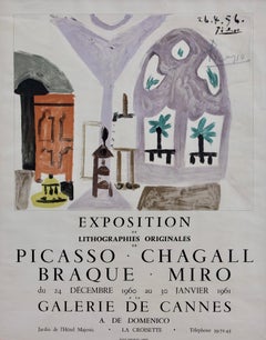 'Exposition Galerie de Cannes' Lithograph Poster