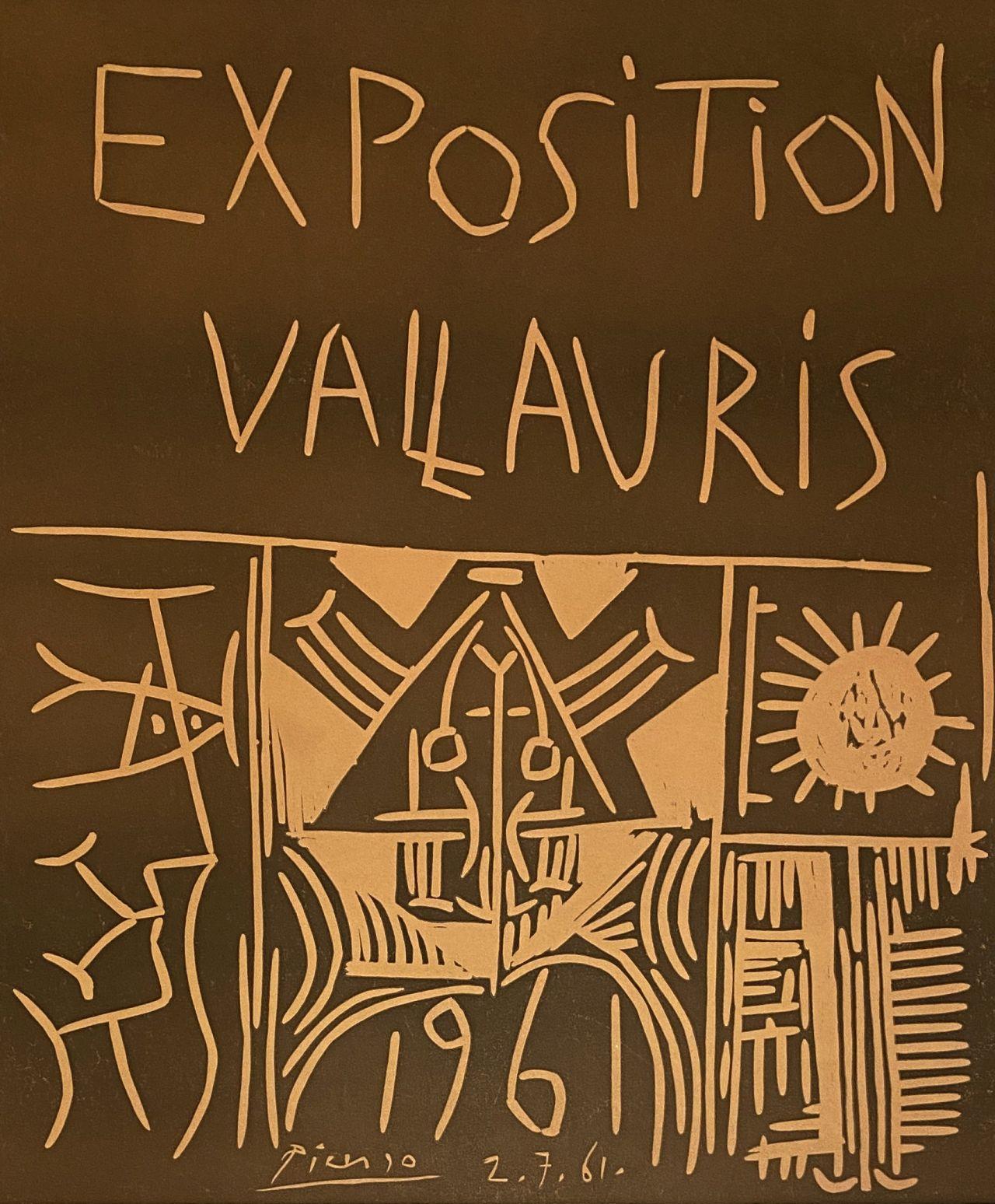 Exposition Vallauris 1961 - Original Linocut Signed in the Plate - Bloch 1295 - Print by Pablo Picasso