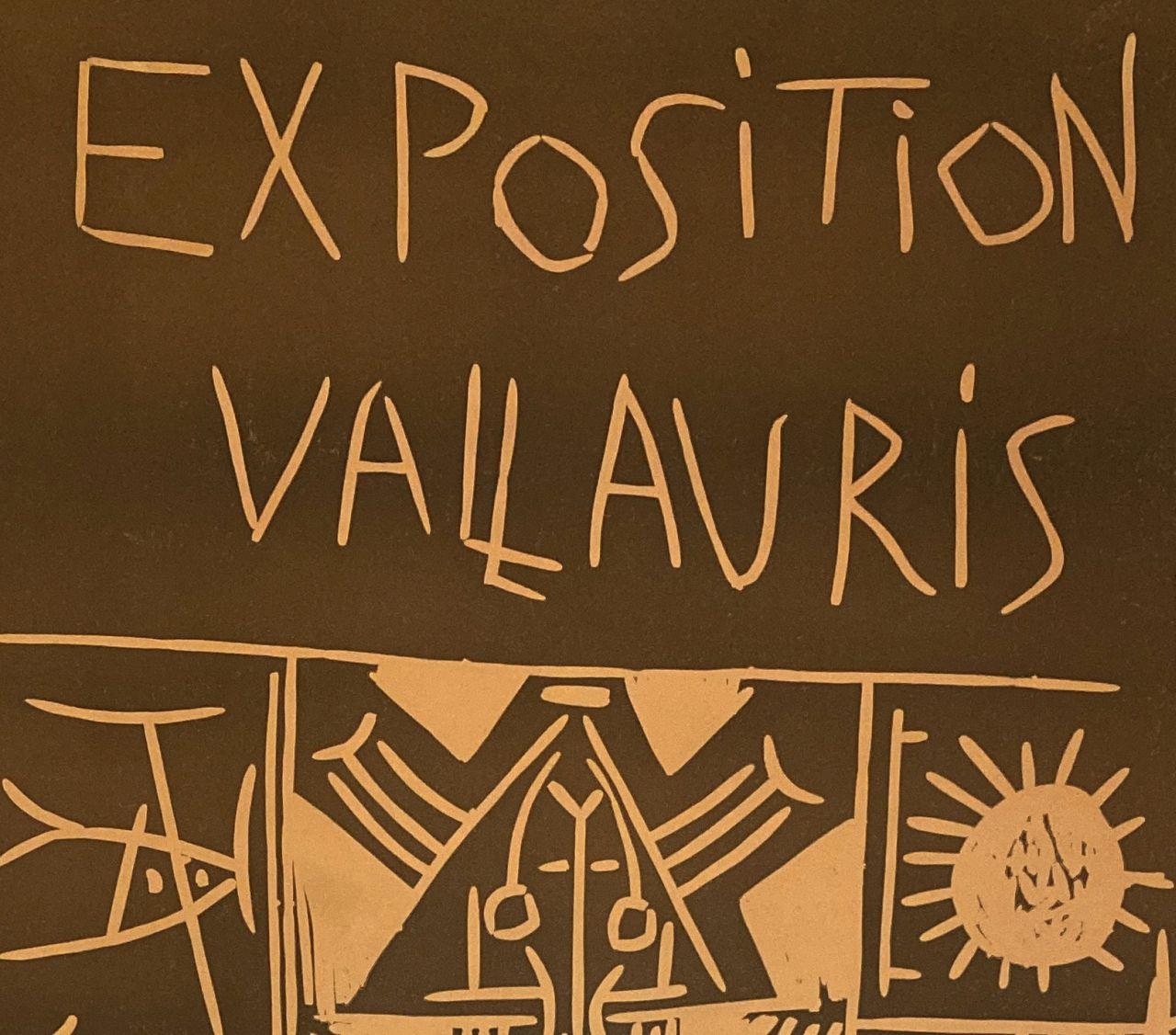 Exposition Vallauris 1961 - Original Linocut Signed in the Plate - Bloch 1295 - Modern Print by Pablo Picasso