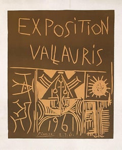 Exposition Vallauris 1961 - Original Linocut Signed in the Plate - Bloch 1295