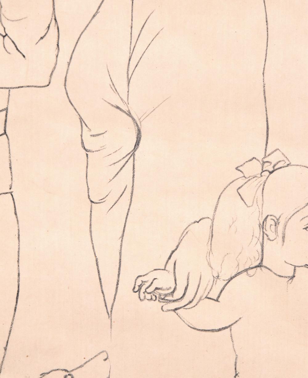 Famille des Saltimbanques (Famiglia di acrobati), 1950 ca. - Print di Pablo Picasso