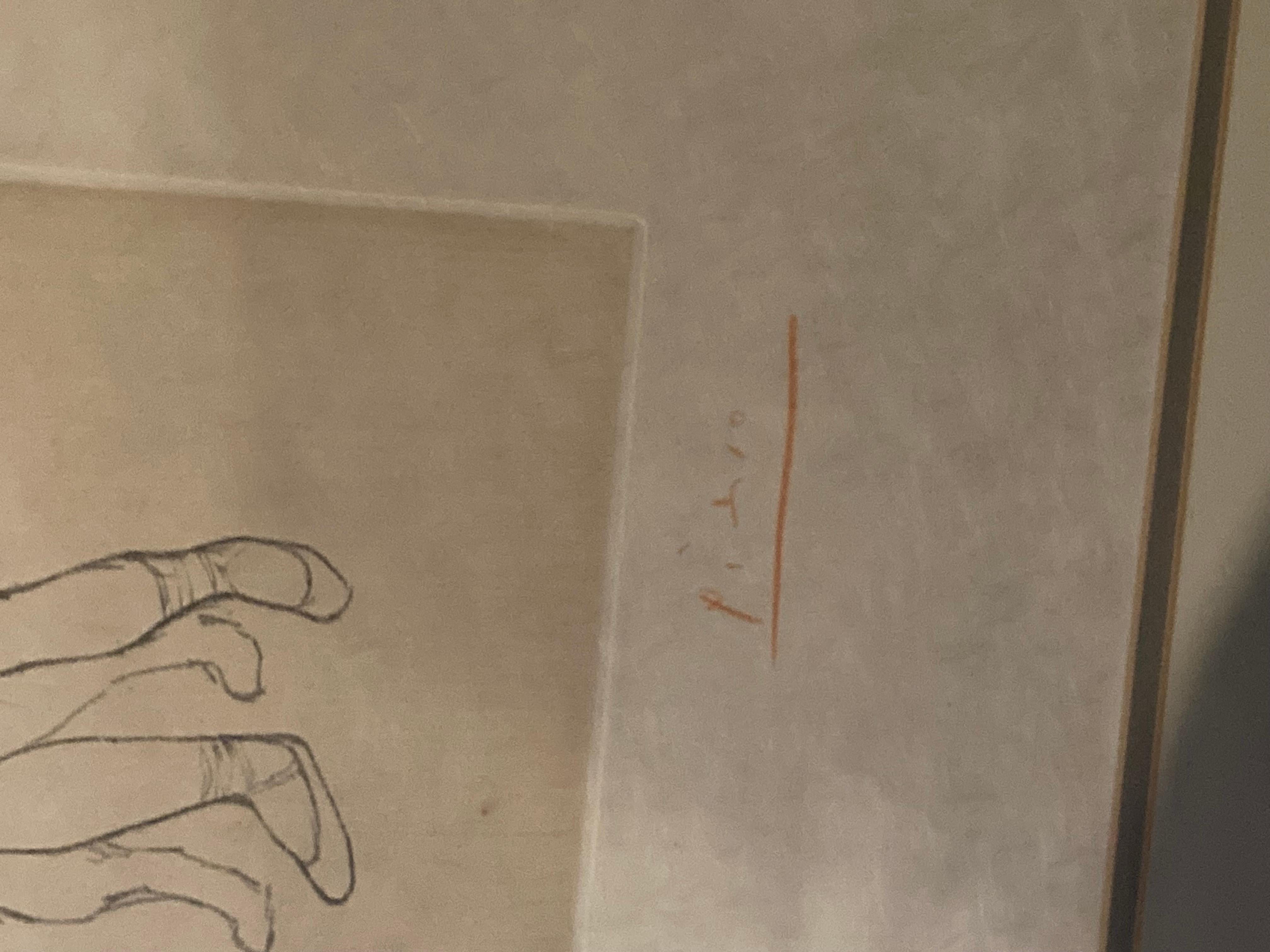 Etching on japon nacré paper
19 1/2 × 16 1/4 in  49.5 × 41.3 cm.
Frame 37x32
Signed and numbered
Made in 1950s