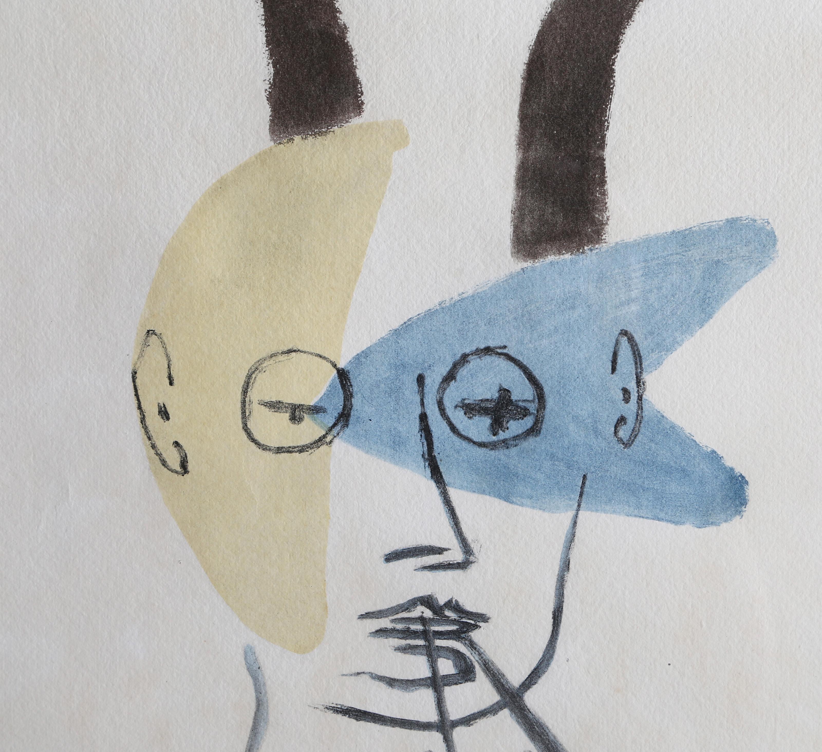 Faune a la Diaule, Modern Stencil after Pablo Picasso For Sale 1