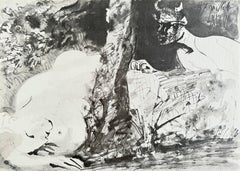 Faune et fuemme nue