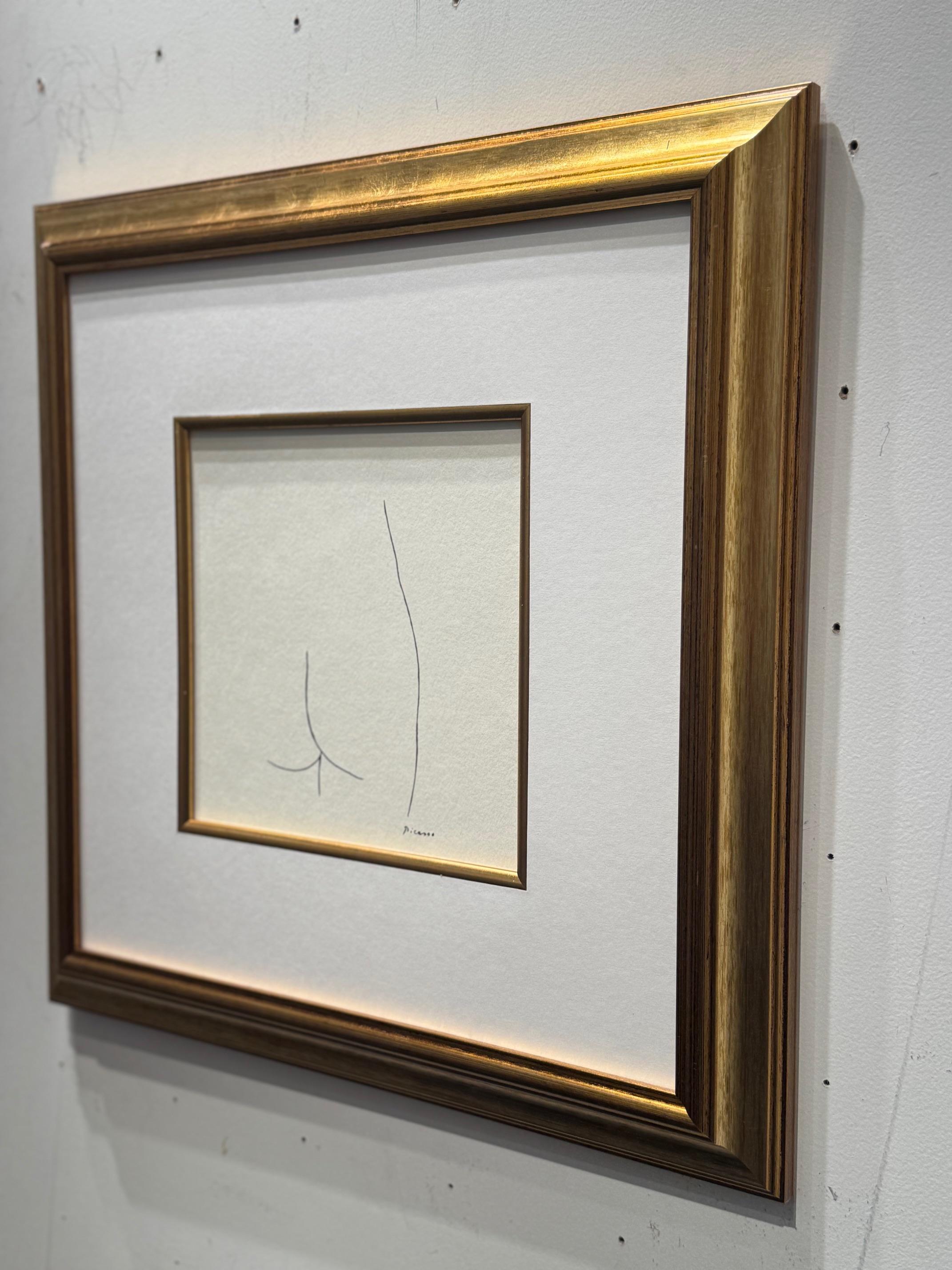 Female Butt - Pablo Picasso's series on text of Buffon, plate signed lithograph For Sale 1