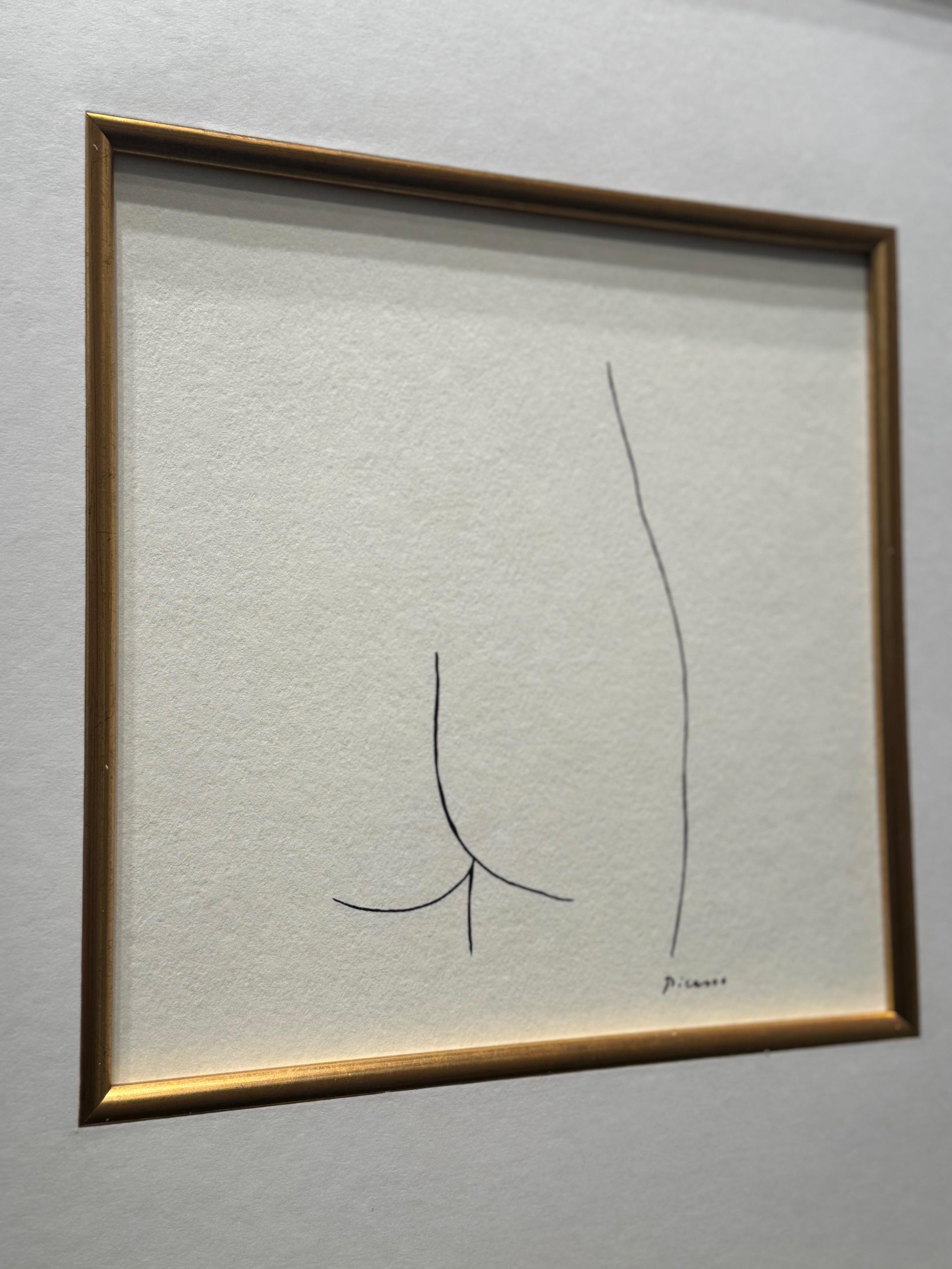 Female Butt - Pablo Picasso's series on text of Buffon, plate signed lithograph For Sale 3