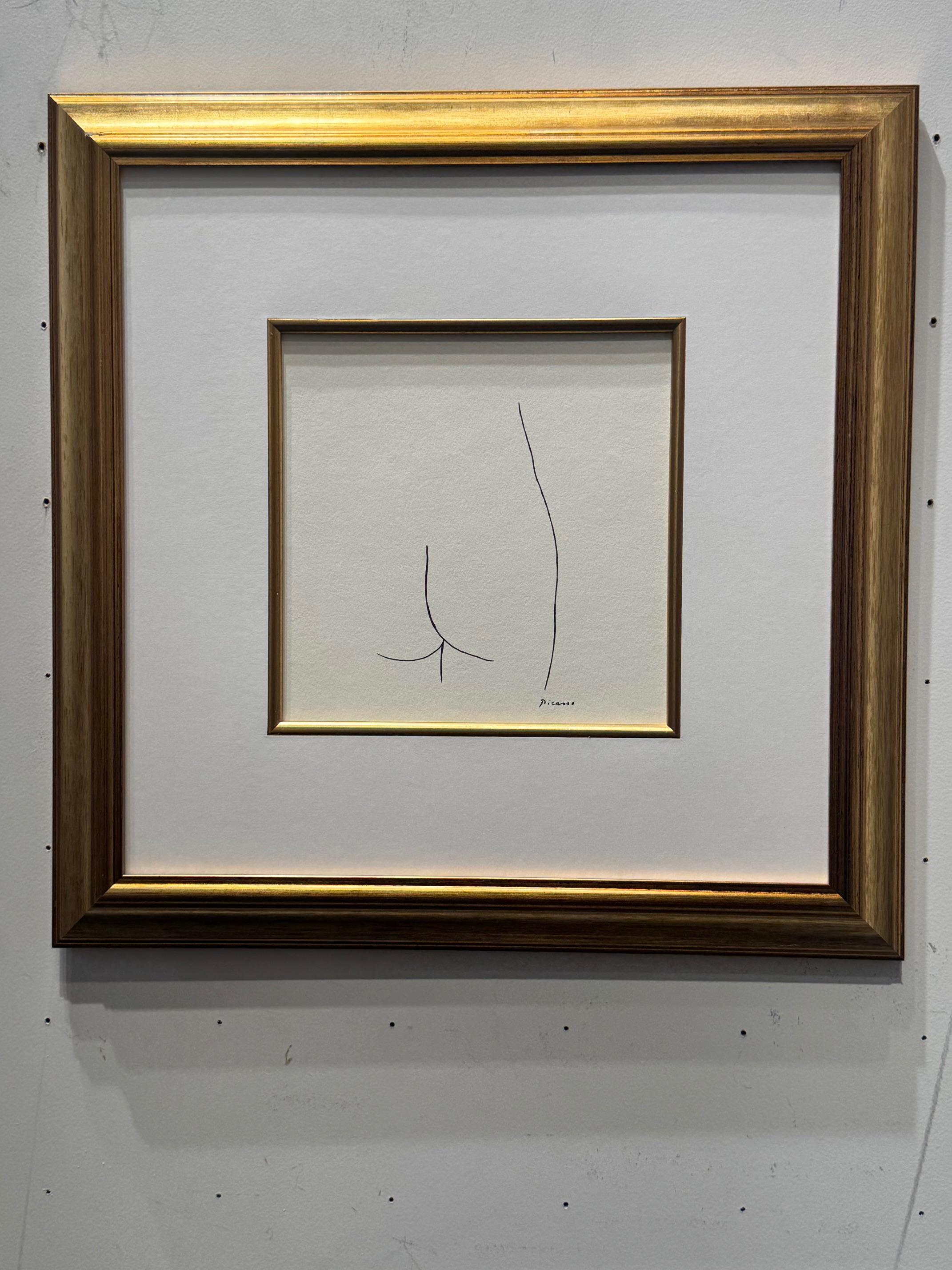 Female Butt - Pablo Picasso's series on text of Buffon, plate signed lithograph For Sale 6