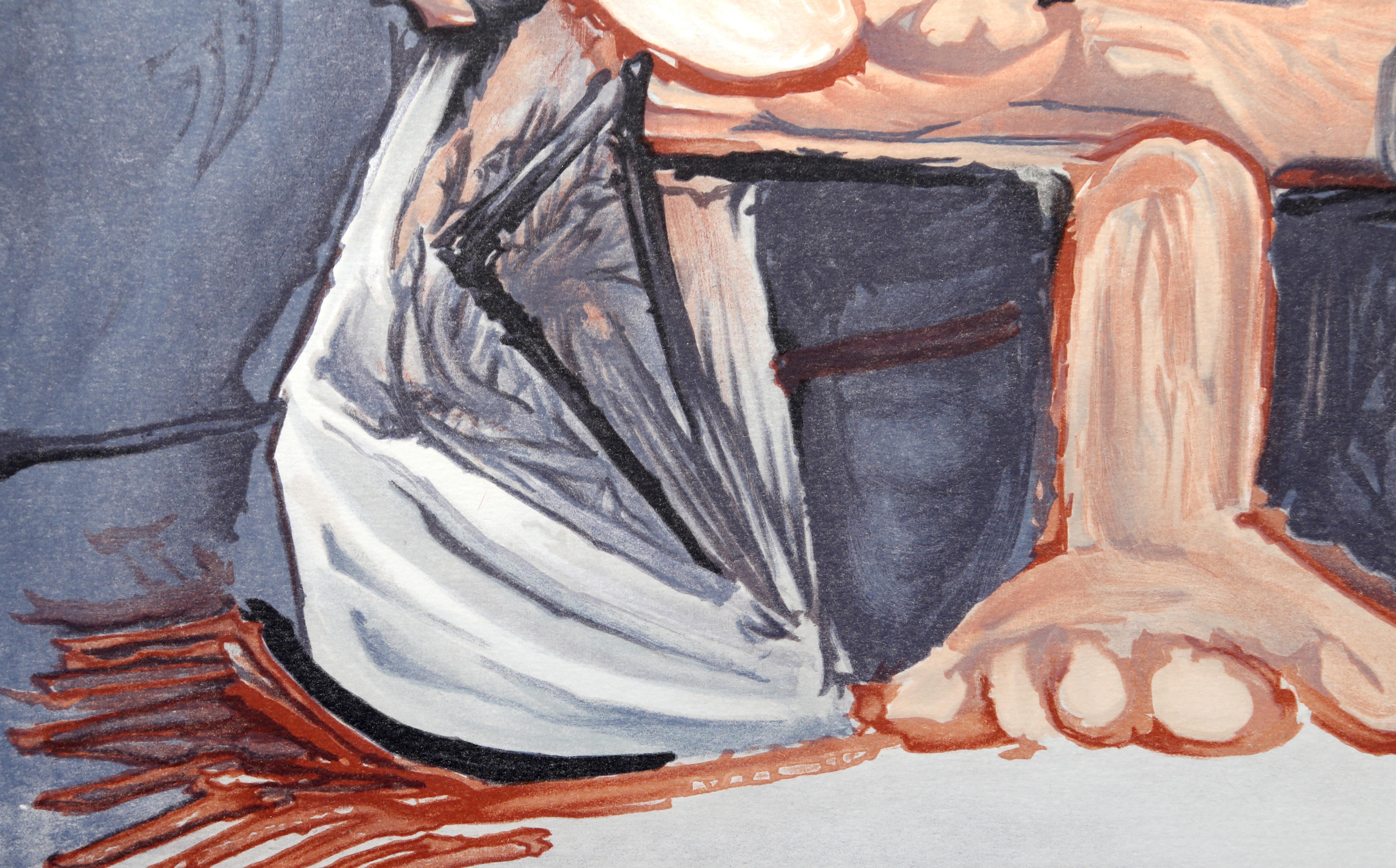Femme à la Toilette, lithographie cubiste d'après Pablo Picasso en vente 1