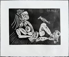 Femme à l'oiseau