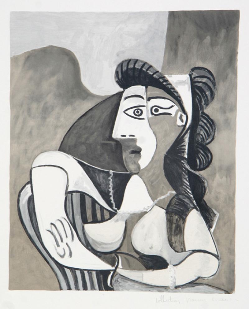 Pablo Picasso Abstract Print - Femme Accoudee au Fauteuil