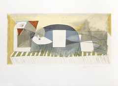 Femme Allongee, Cubist Lithograph after Pablo Picasso