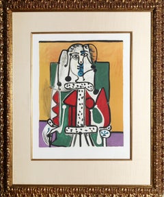 Femme Assise a la Robe d'Hermine