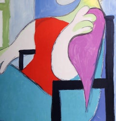 Femme Assise Pres d'Une Fenetre, Estate Lithograph After Pablo Picasso