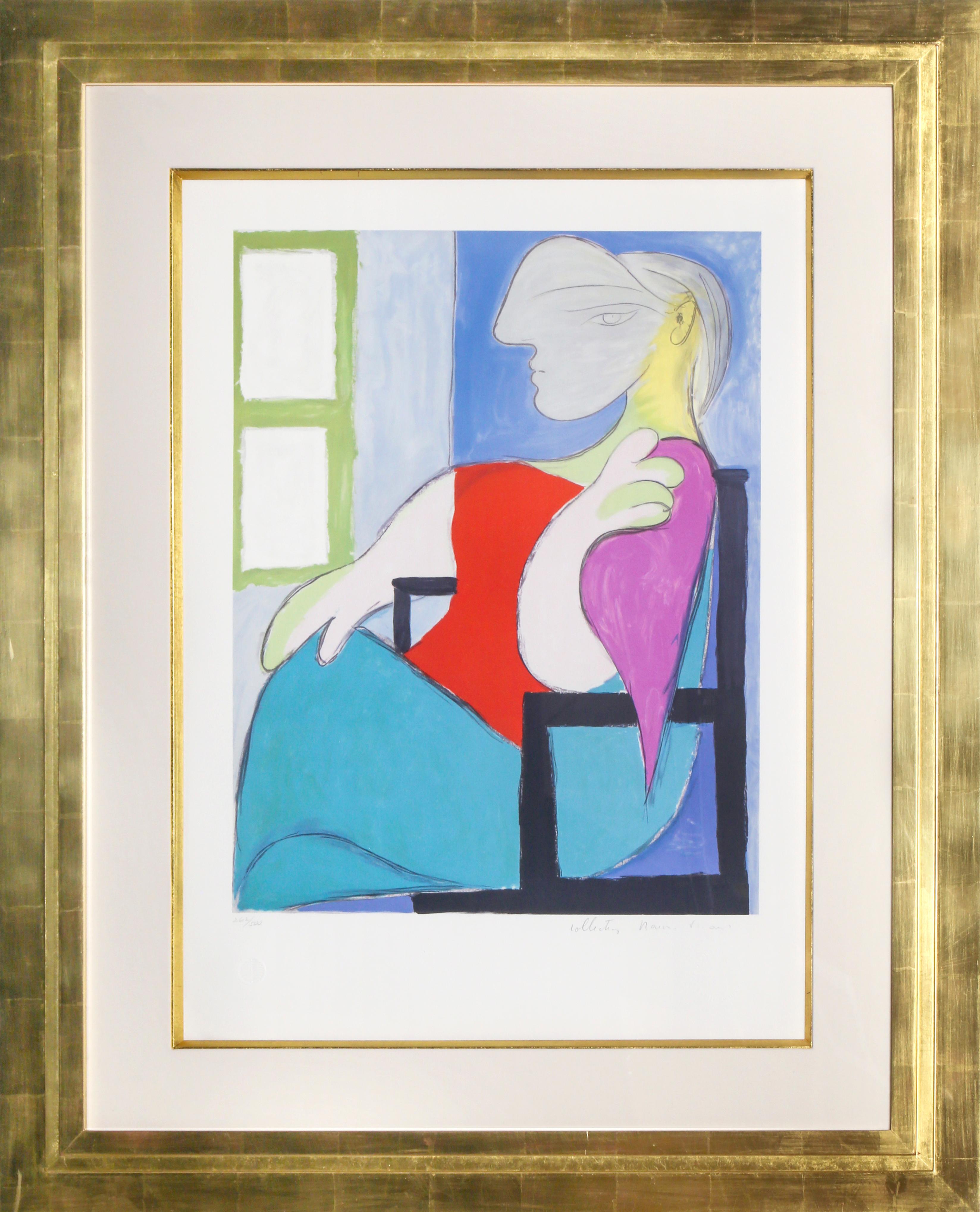 Femme Assise Pres d'Une Fenetre (Marie-Therese Walter), Lithograph by Picasso