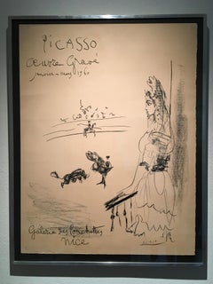 "Femme Au Balcon", by Pablo Picasso, Lithograph on Arches Paper, 1960