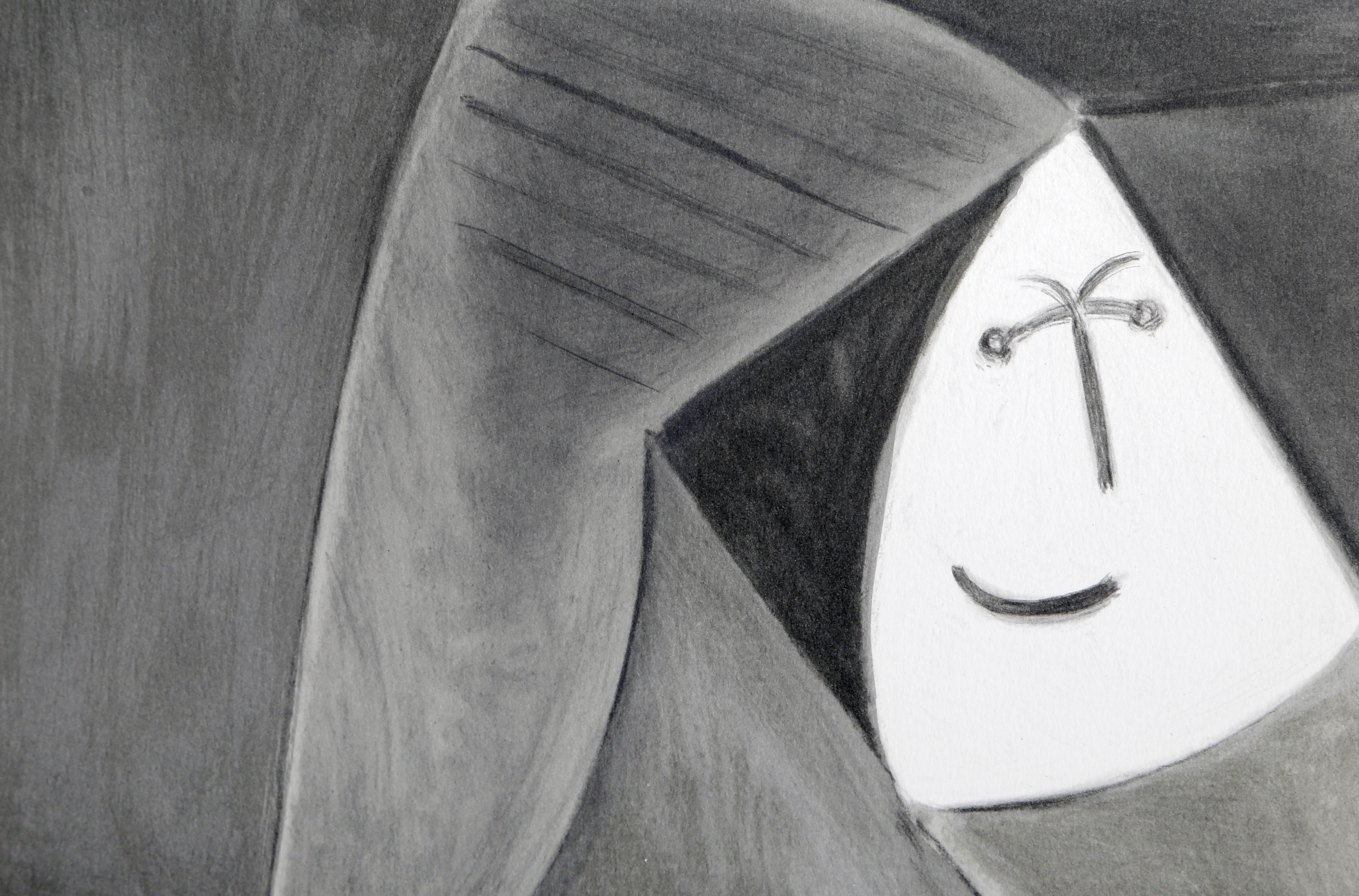 Femme au Chapeau Gris, d'après Picasso, de la collection de Marina Picasso - Print de Pablo Picasso