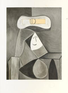 Femme Au Chapeau Gris, After Picasso from the Marina Picasso Estate Collection