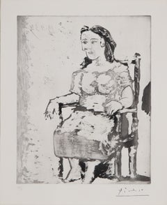 Femme au Fauteuil (Woman in the Armchair) - Signed Engraving Edition, 1939