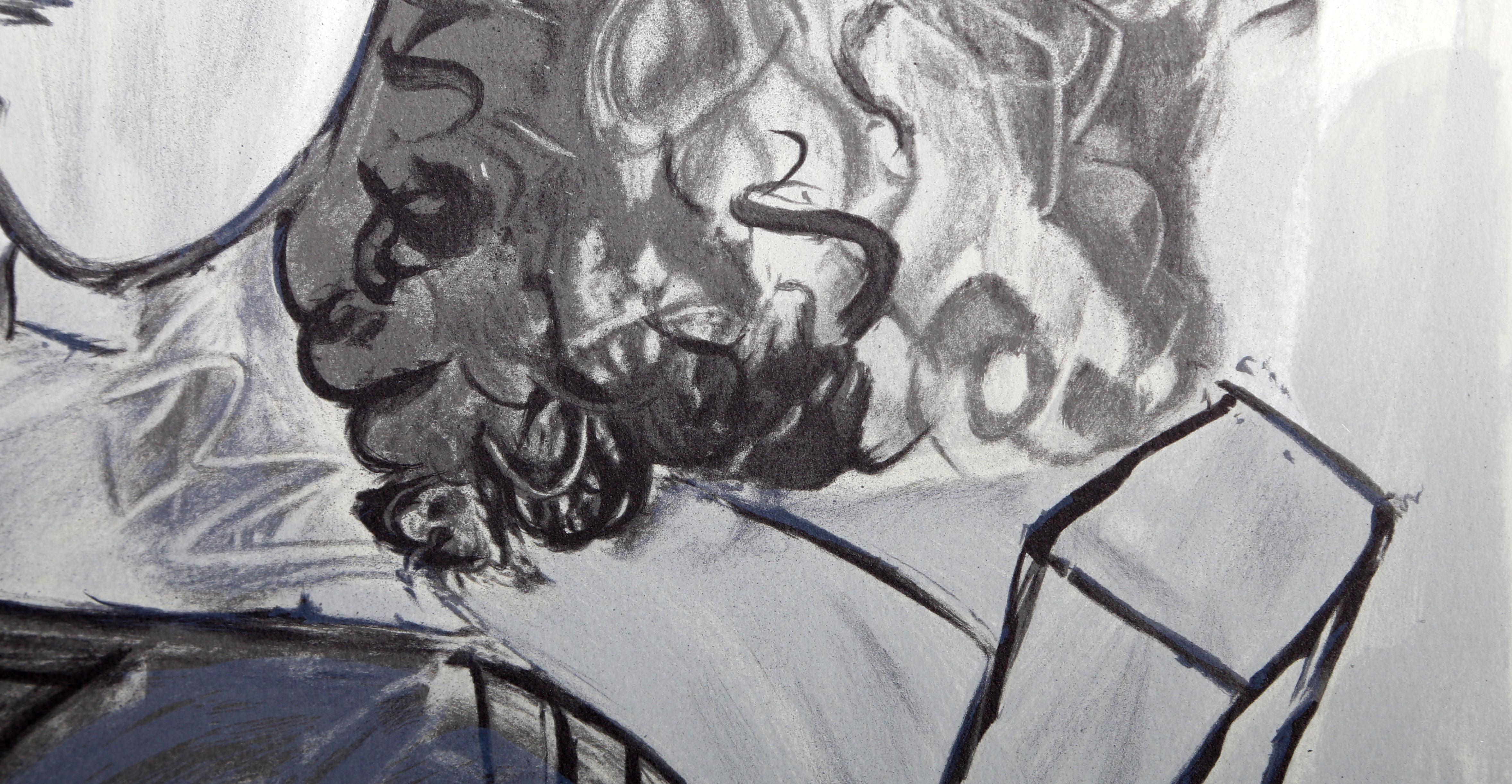 Femme aux Cheveux Bouclés - Print by Pablo Picasso