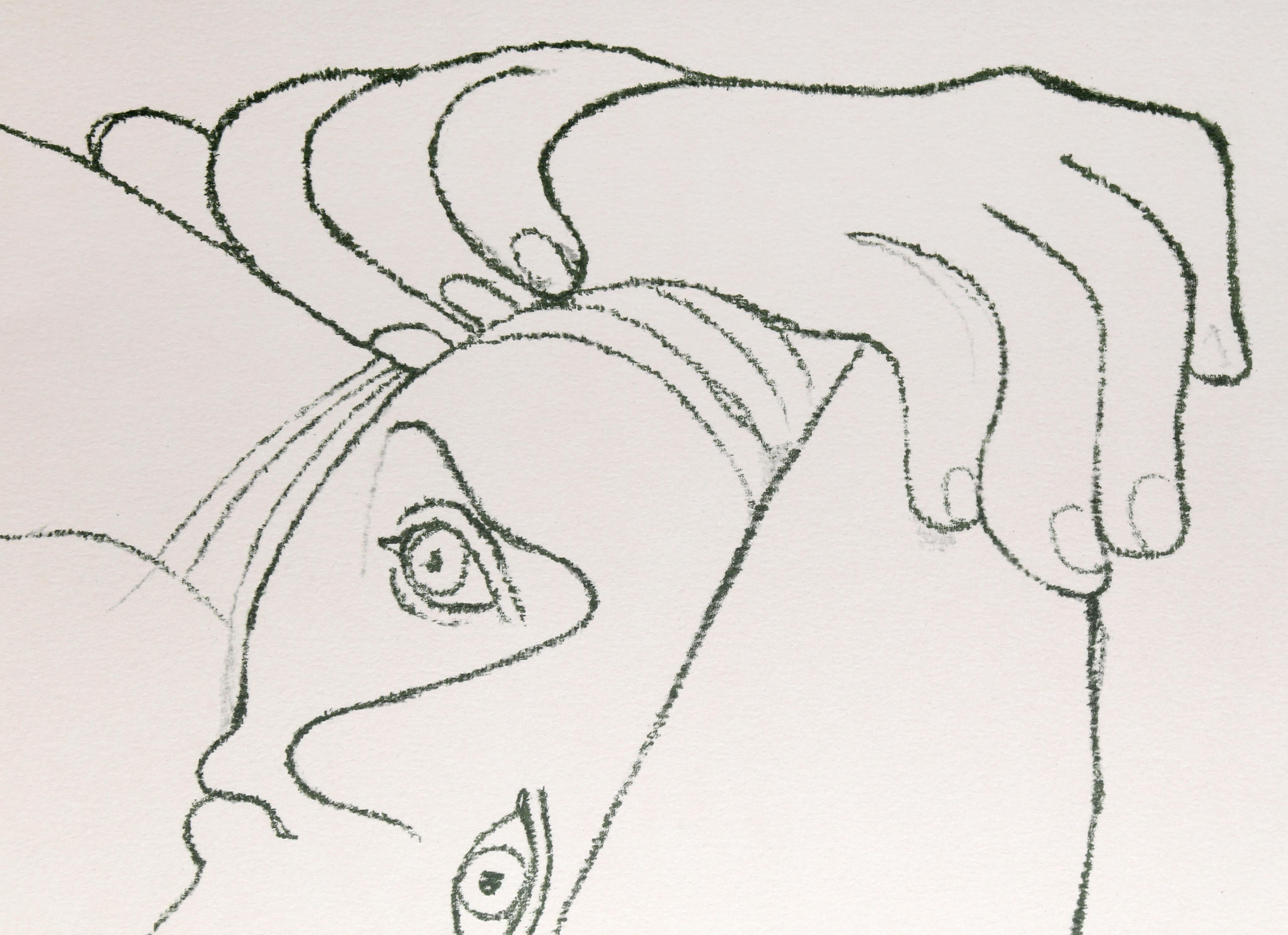 Femme Couchee, Cubist Lithograph after Pablo Picasso For Sale 1
