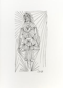 Femme Debout, Cubist Lithograph after Pablo Picasso