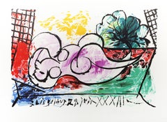 Femme Endormie, Cubist Lithograph after Pablo Picasso