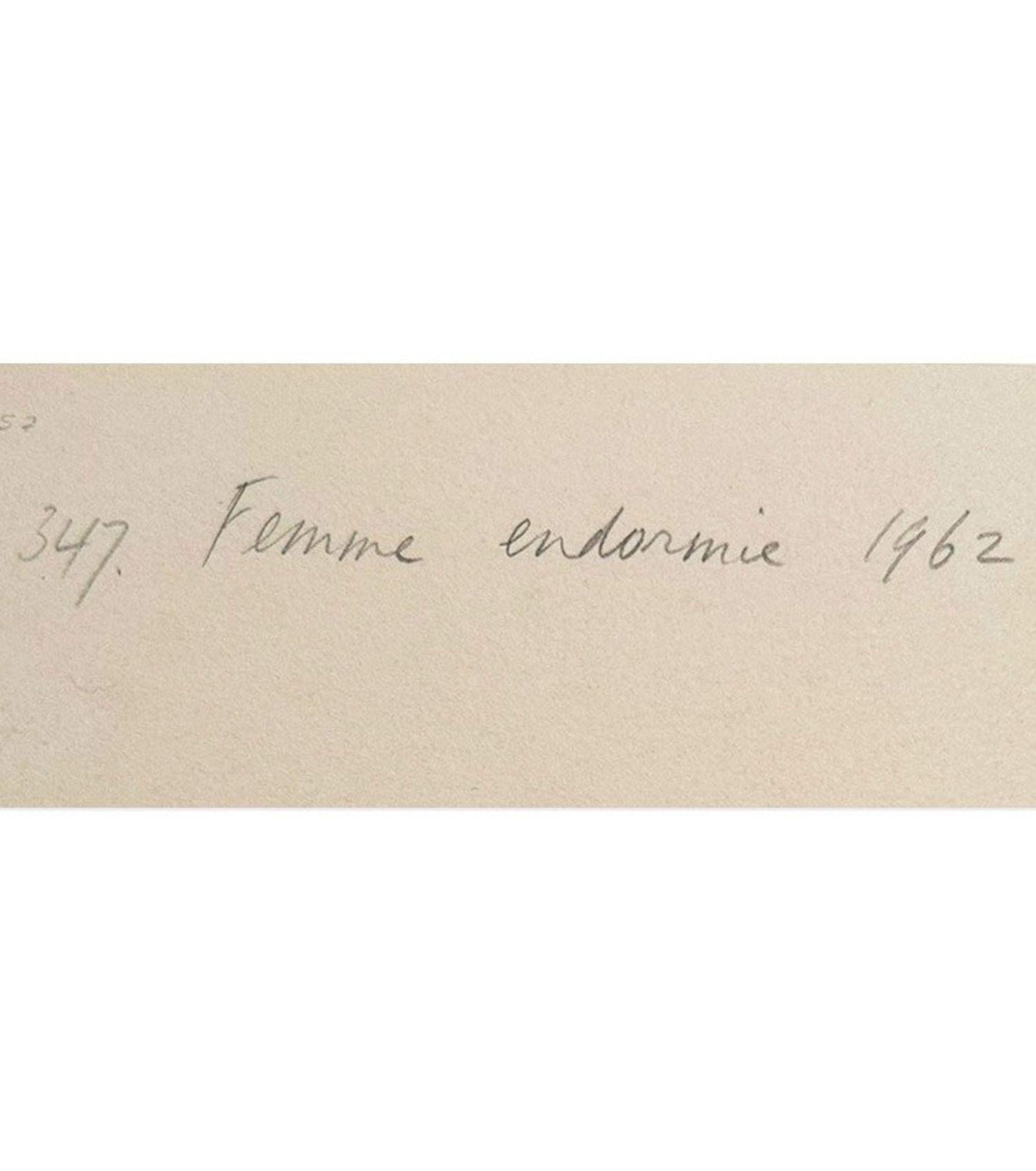 Femme endormie (Dormeuse), By Pablo Picasso For Sale 6